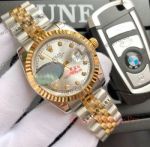 Rolex Datejust Two Tone White Diamond Dial Replica Watches